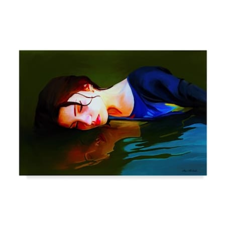 Ata Alishahi 'Self-Reflection' Canvas Art,30x47